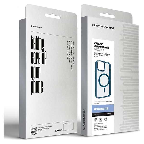 Фото - Чехол для смартфона Armorstandart Unit MagSafe for Apple iPhone 13 Light Blue (ARM75195)