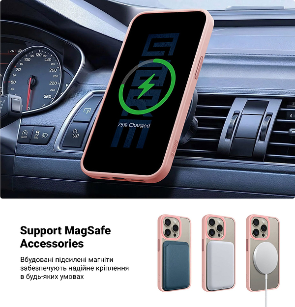 Фото - Чехол для смартфона Armorstandart Uniq Magsafe for Apple iPhone 13 Pro Pink (ARM75294)