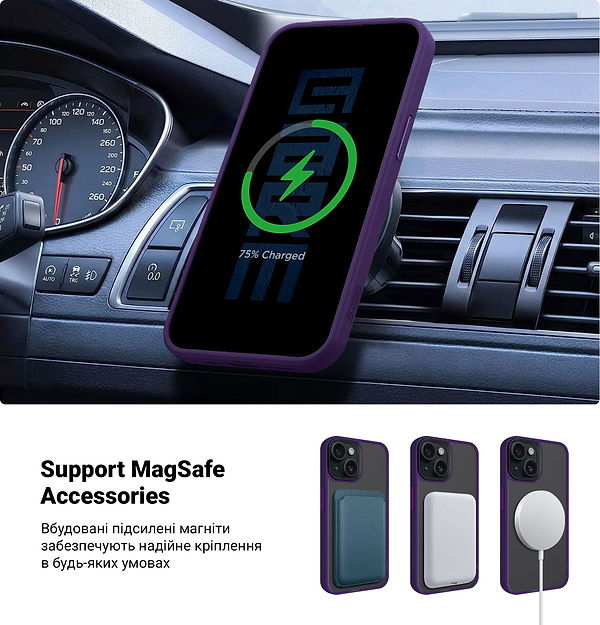 Фото - Чохол для смартфону Armorstandart Uniq Magsafe for Apple iPhone 14 Purple (ARM75313)