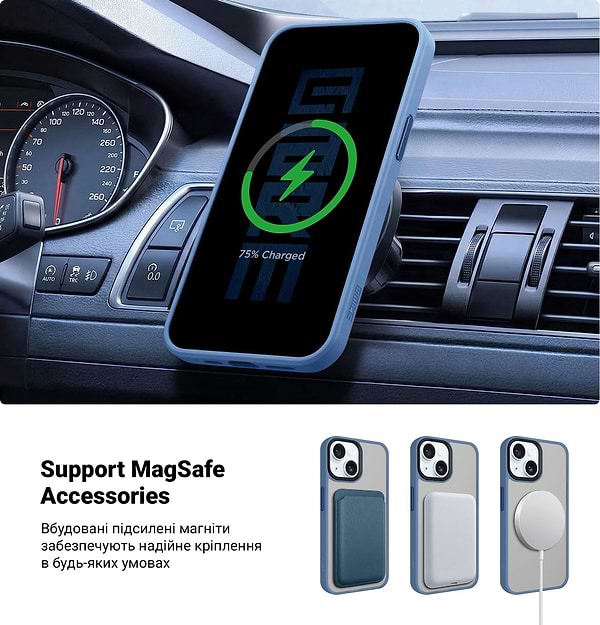 Фото - Чохол для смартфону Armorstandart Uniq Magsafe for Apple iPhone 15 Light Blue (ARM75331)