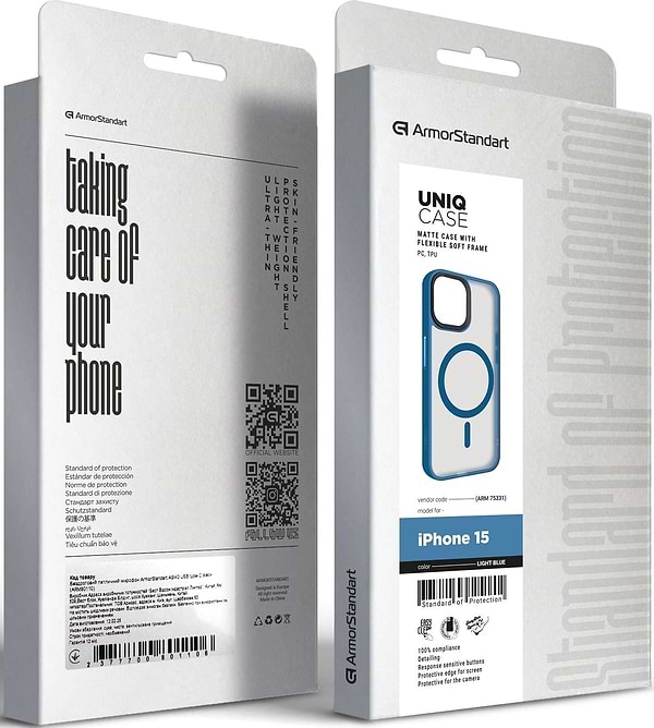 Фото - Чохол для смартфону Armorstandart Uniq Magsafe for Apple iPhone 15 Light Blue (ARM75331)