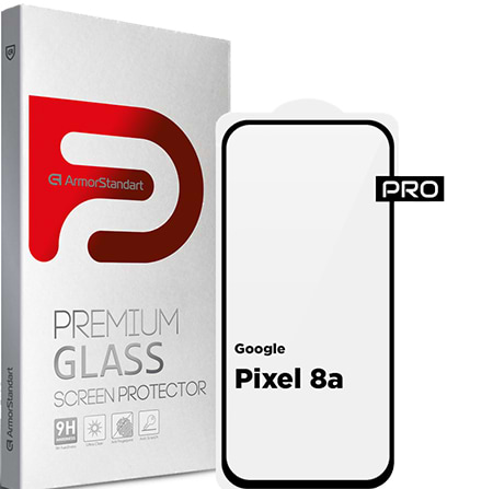 Защитное стекло для смартфона Armorstandart Pro for Google Pixel 8a Black (ARM77800)