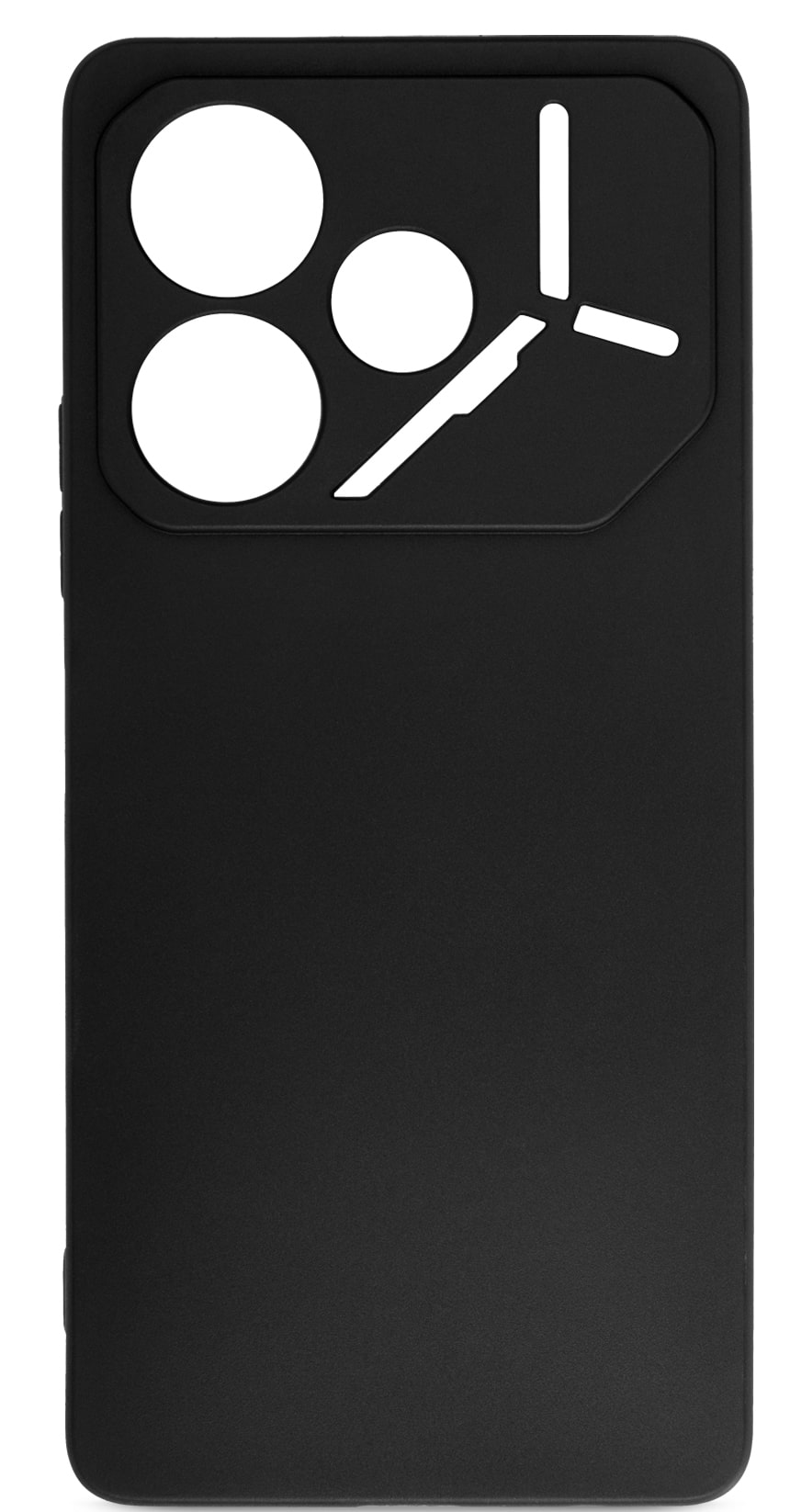 Чохол для смартфону Armorstandart Matte Slim Fit for Tecno Pova 6 (LI7) Camera cover Black (ARM78190) - Фото 1