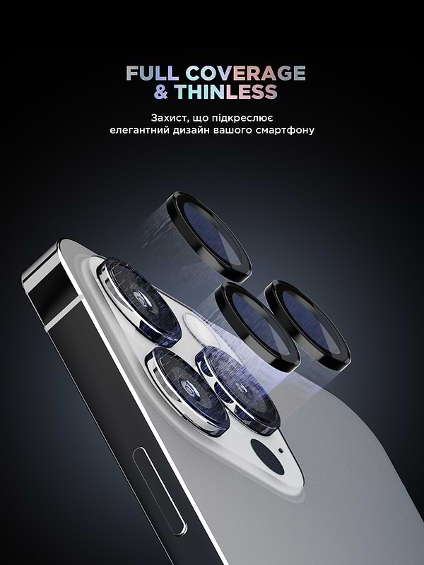 Фото - Захисне скло для смартфону Armorstandart для камери Supreme BI for iPhone 16 Pro/16 Pro Max Black (ARM79419)