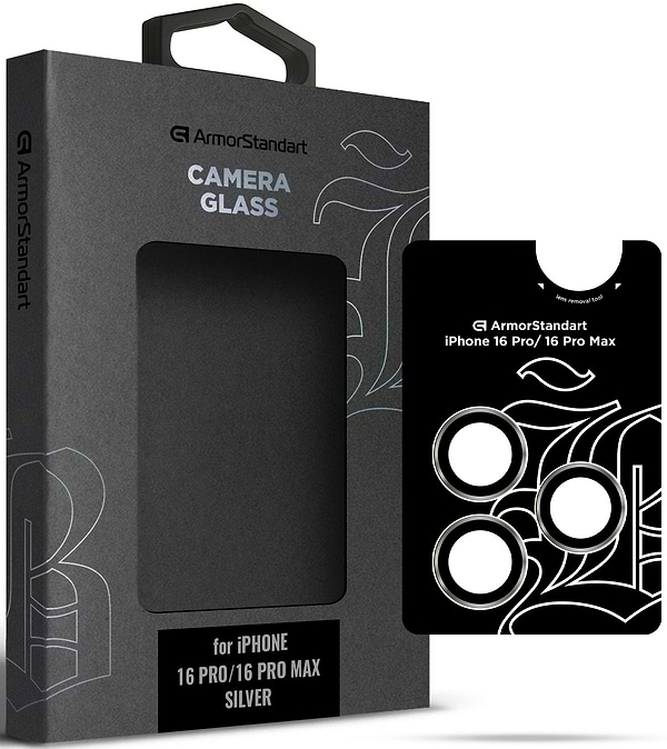 Фото - Захисне скло для смартфону Armorstandart для камери Supreme BI for iPhone 16 Pro/16 Pro Max Silver (ARM79421)