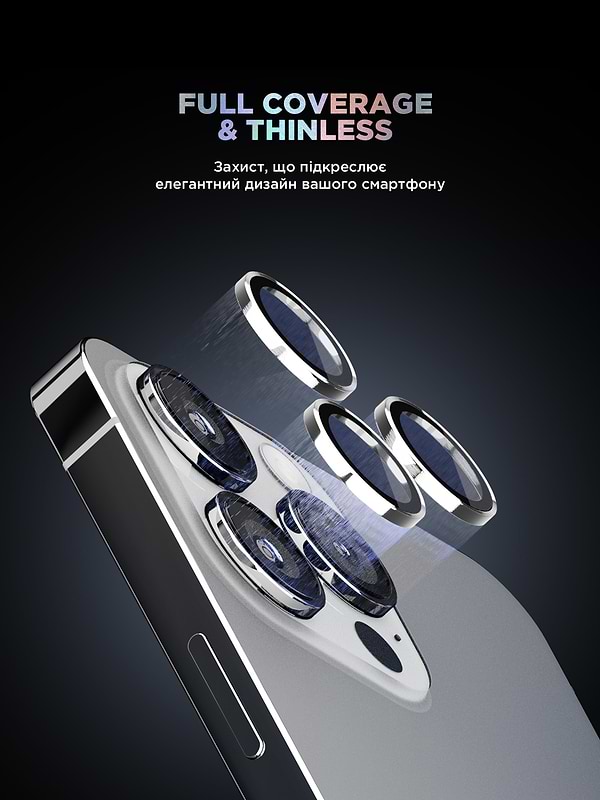 Фото - Захисне скло для смартфону Armorstandart для камери Supreme BI for iPhone 16 Pro/16 Pro Max Silver (ARM79421)