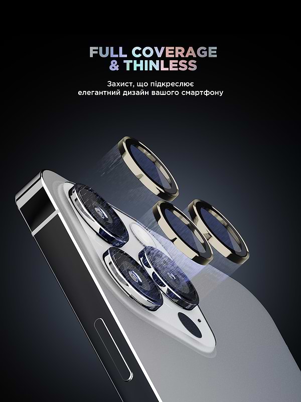 Фото - Захисне скло для смартфону Armorstandart для камери Supreme BI for iPhone 16 Pro/16 Pro Max Titanium (ARM79423)