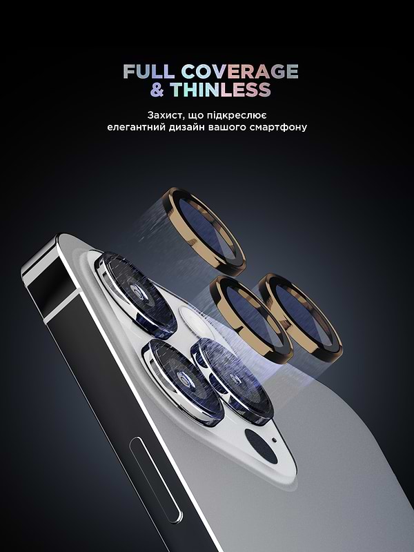 Фото - Захисне скло для смартфону Armorstandart для камери Supreme BI for iPhone 16 Pro/16 Pro Max Rose Gold (ARM79424)