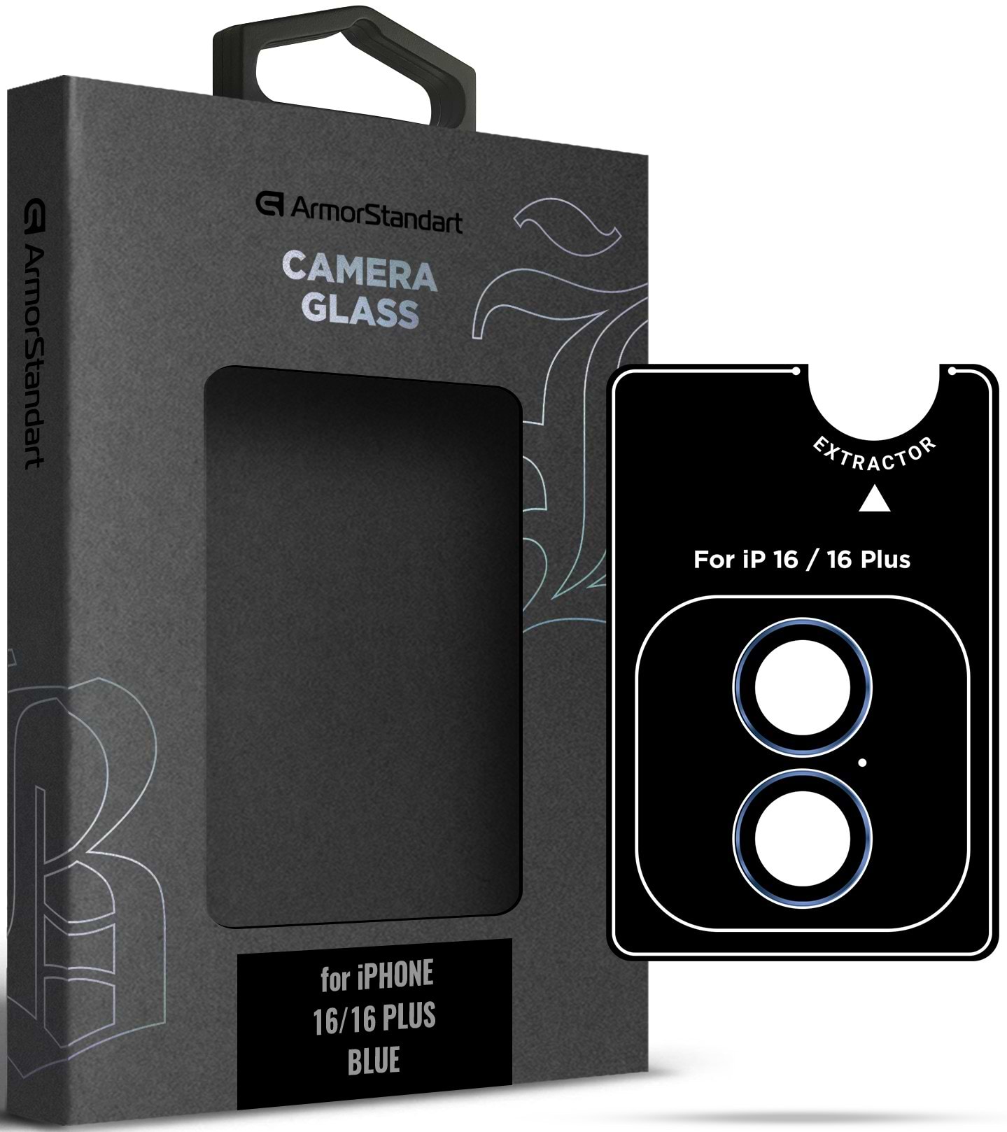 Защитное стекло для смартфона Armorstandart для камеры Supreme BI for iPhone 16/16 Plus Blue (ARM79427)