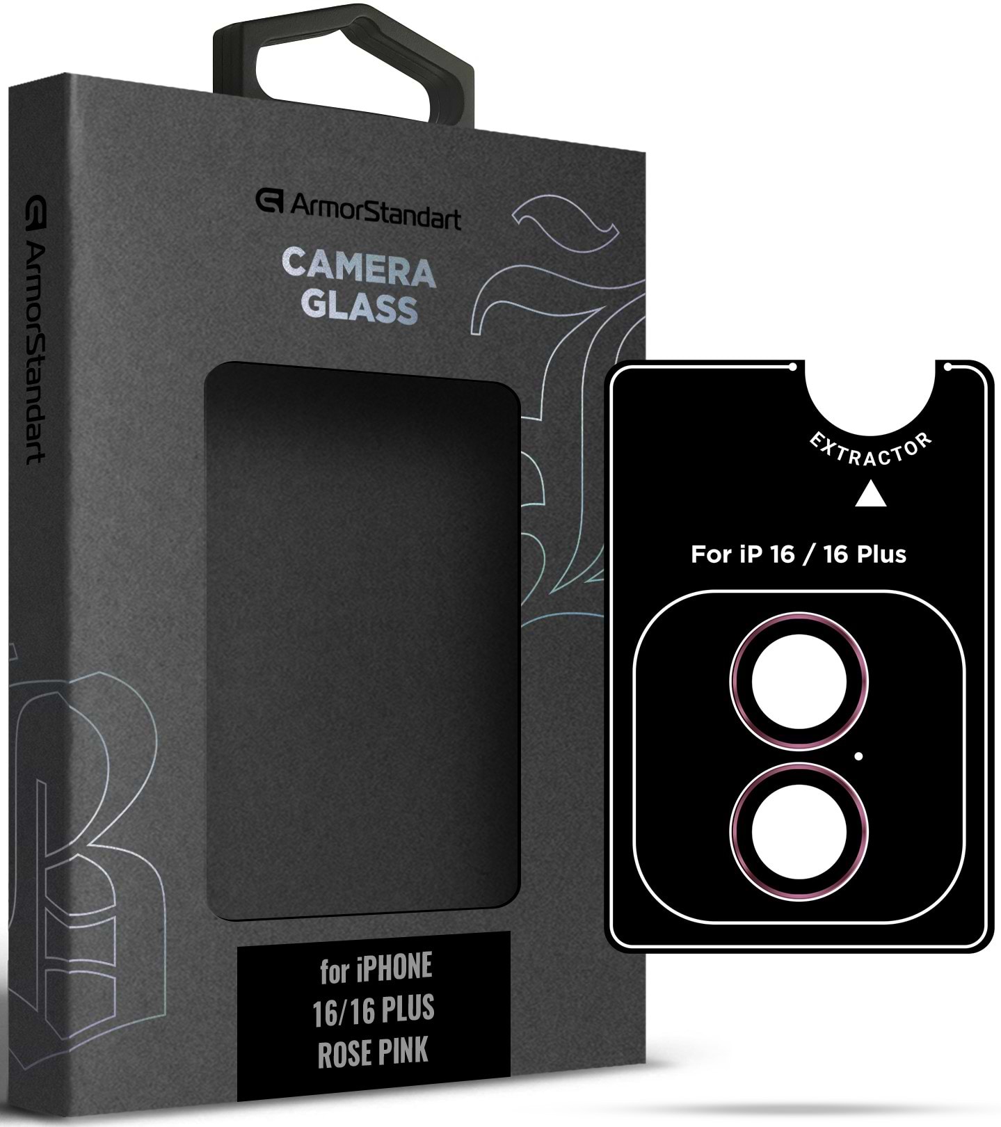Защитное стекло для смартфона Armorstandart для камеры Supreme BI for iPhone 16/16 Plus Rose Pink (ARM79430)