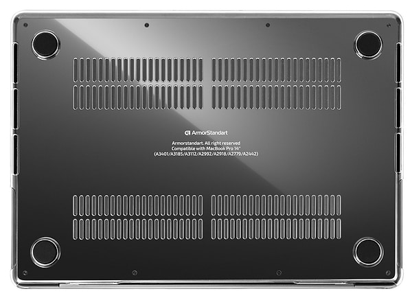 Фото - Чехол-накладка для ноутбука Armorstandart Crystal for MacBook Air 13.6 M4/M3/M2 (A3240/A3113/A2681) Clear (ARM79439)