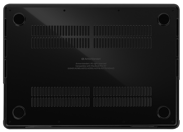 Фото - Чехол-накладка для ноутбука Armorstandart Crystal for MacBook Air 15.3 M4/M3/M2 (A3241/A3114/A2941) Black (ARM79444)