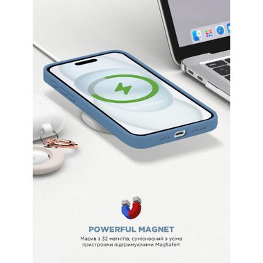 Фото - Чехол для смартфона Armorstandart ICON2 MagSafe for Apple iPhone 15 Winter Blue (ARM72760)