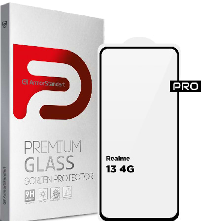 Фото - Захисне скло для смартфону Armorstandart Pro for Realme 13 4G Black (ARM80503)