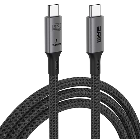 Фото - Кабель синхронизации данных Armorstandart USB 4.0 USB-C - USB-C 240W 1m Black (ARM81921)
