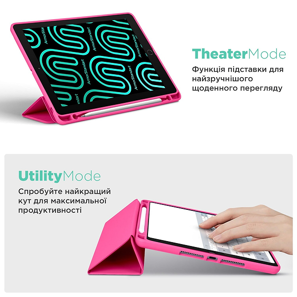 Фото - Чехол для планшета Armorstandart Smart Fold Pen for Samsung Galaxy Tab A9 Rose Red (ARM74987)