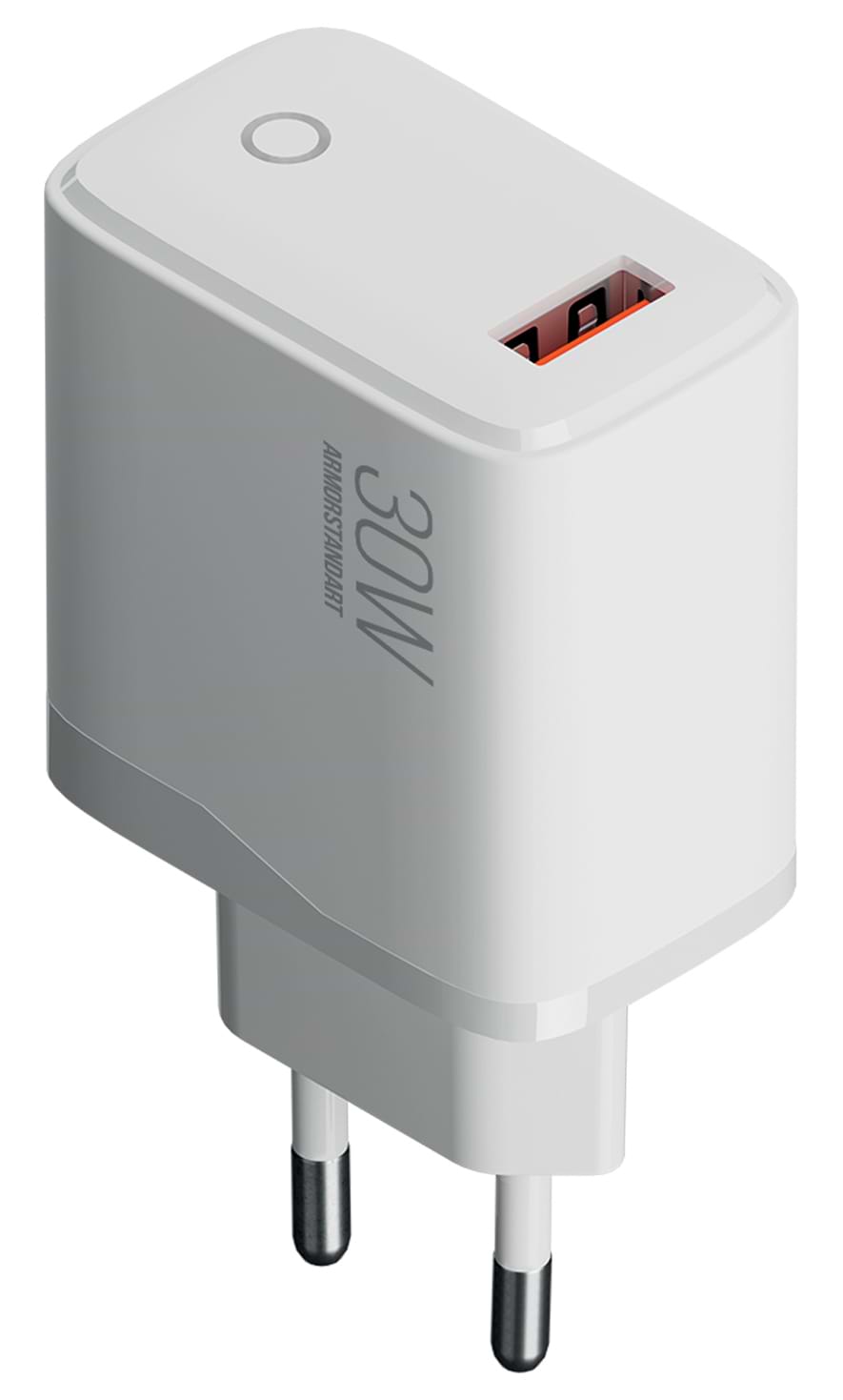 Мережевий зарядний пристрій Armorstandart AR013 USB-A 30W White (ARM84424) - Фото 1