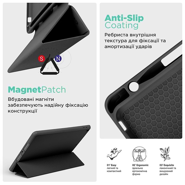 Фото - Чохол для планшета Armorstandart Smart Fold Pen for Xiaomi Redmi Pad Pro / Poco Pad Black (ARM81430)