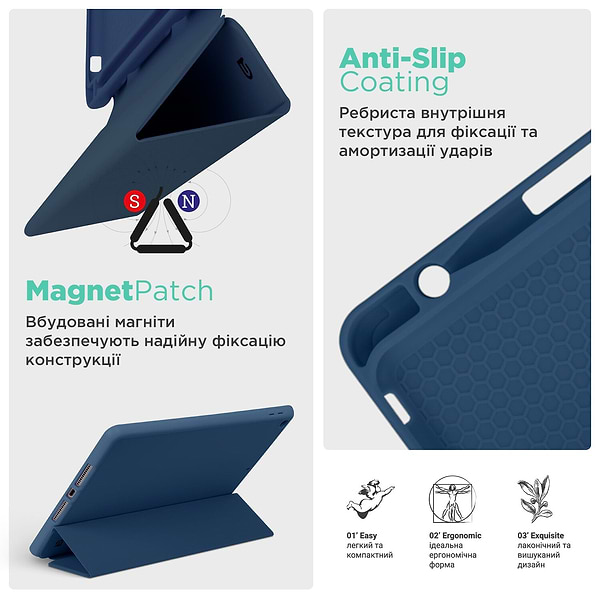 Фото - Чохол для планшету Armorstandart Smart Fold Pen for Lenovo Tab M11 Dark Blue (ARM74975)