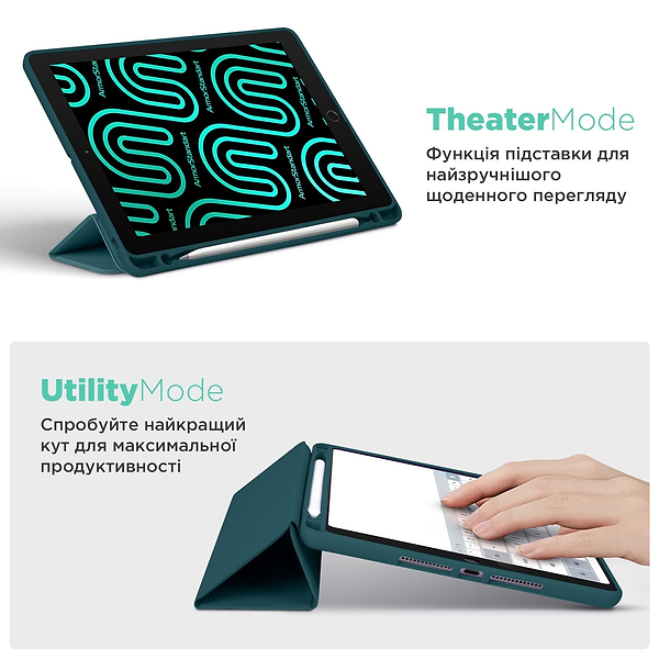Фото - Чохол для планшета Armorstandart Smart Fold Pen for Samsung Galaxy Tab S9 / S9 FE Pine Green (ARM75002)
