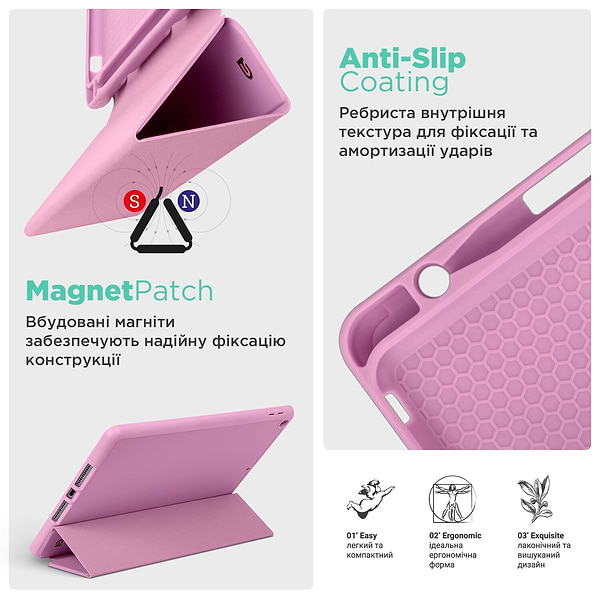 Фото - Чохол для планшету Armorstandart Smart Fold Pen for Samsung Galaxy Tab A9+ Pink (ARM74999)