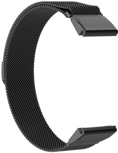 Фото - Ремінець для смарт-годинника Armorstandart Milanese Magnetic for Garmin 20 mm Black (ARM85721)