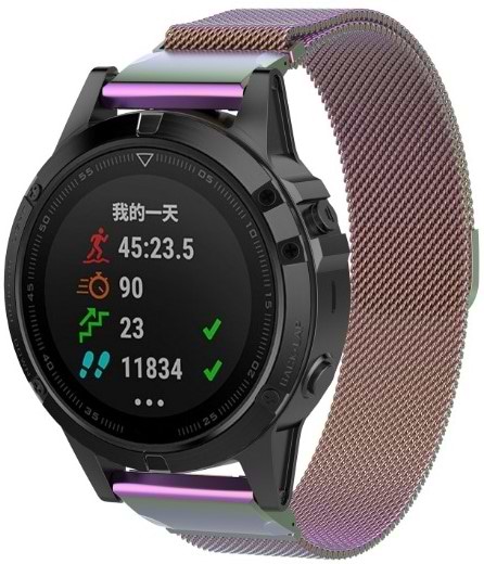 Фото - Ремінець для смарт-годинника Armorstandart Milanese Magnetic for Garmin 20 mm Gradient (ARM85723)