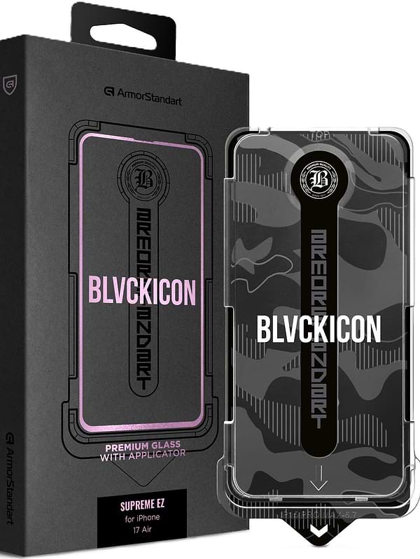 Фото - Защитное стекло для смартфона Armorstandart Black Icon Supreme EZ for iPhone 17 Air (ARM86409)