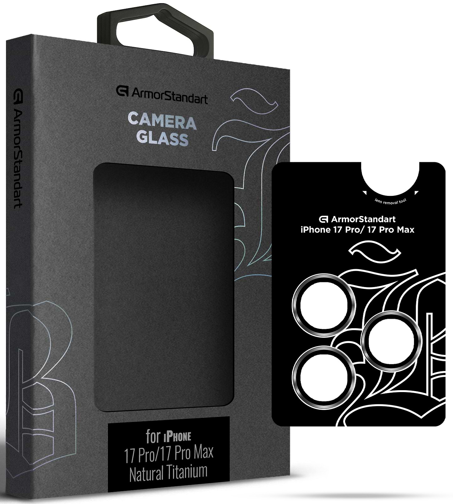 Защитное стекло для смартфона Armorstandart для камеры Supreme BI for iPhone 17 Pro/17 Pro Max Titanium (ARM86437)