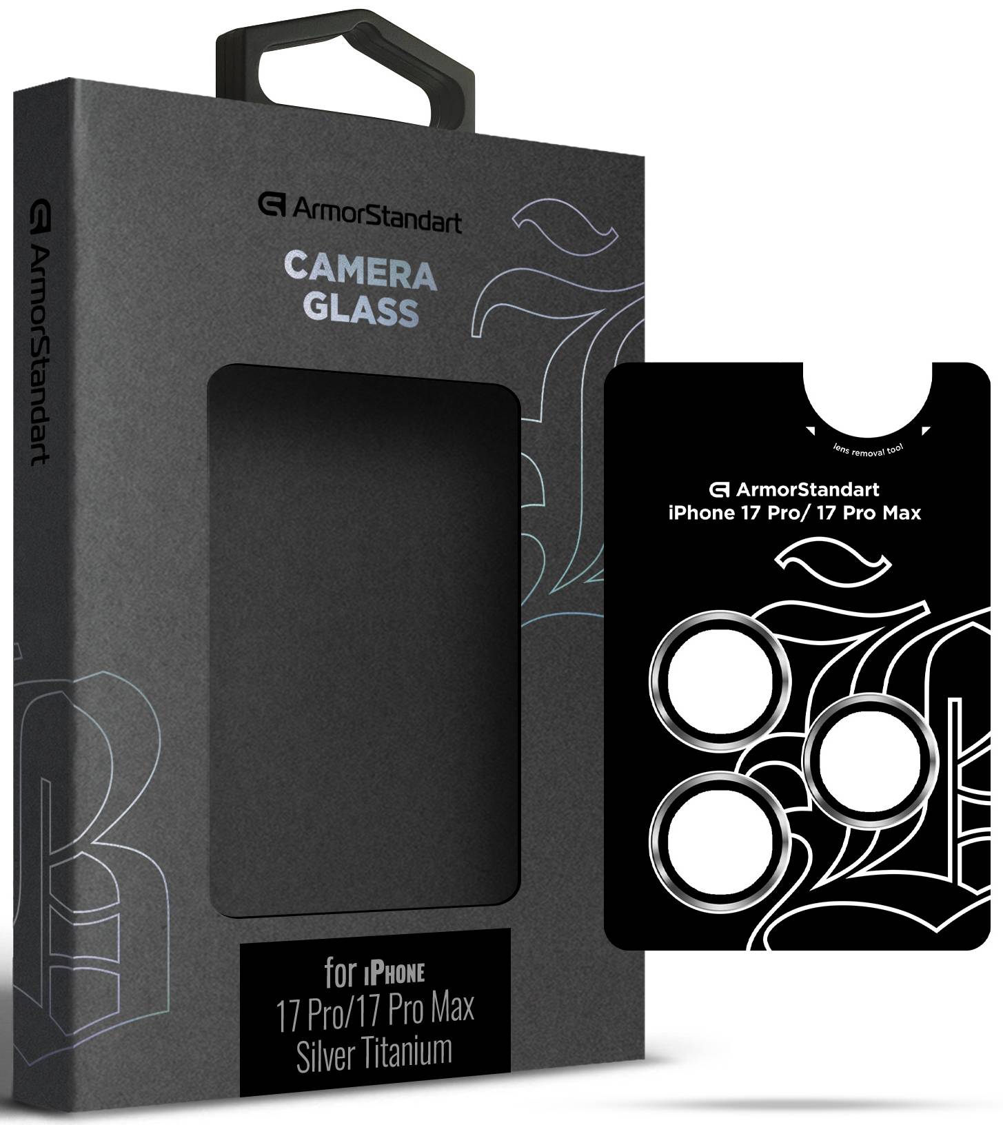 Защитное стекло для смартфона Armorstandart для камеры Supreme BI for iPhone 17 Pro/17 Pro Max Silver (ARM86438)