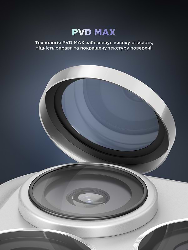 Фото - Защитное стекло для смартфона Armorstandart для камеры Supreme BI for iPhone 17 Pro/17 Pro Max Silver (ARM86438)