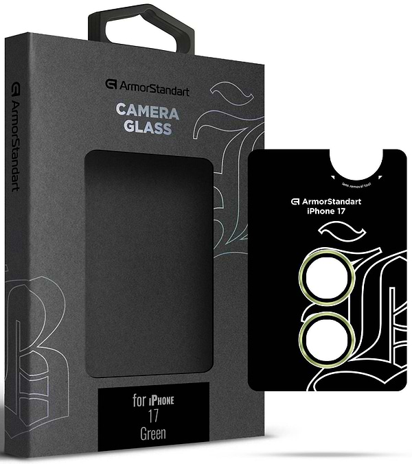 Фото - Захисне скло для смартфону Armorstandart для камери Supreme BI for iPhone 17 Green (ARM86444)