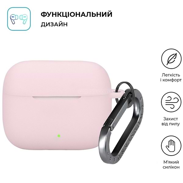 Фото - Чохол для навушників Armorstandart Hang Case for OPPO Enco Buds3 Pro Pink (ARM86804)