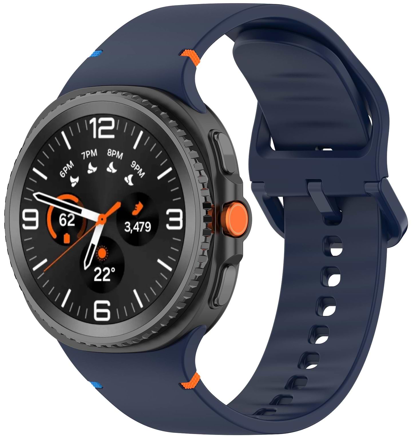 Ремінець для смарт-годинника Armorstandart for Samsung Galaxy Watch 8 / 8 Classic (22x132 mm) Dark Blue (ARM86870) - Фото 1