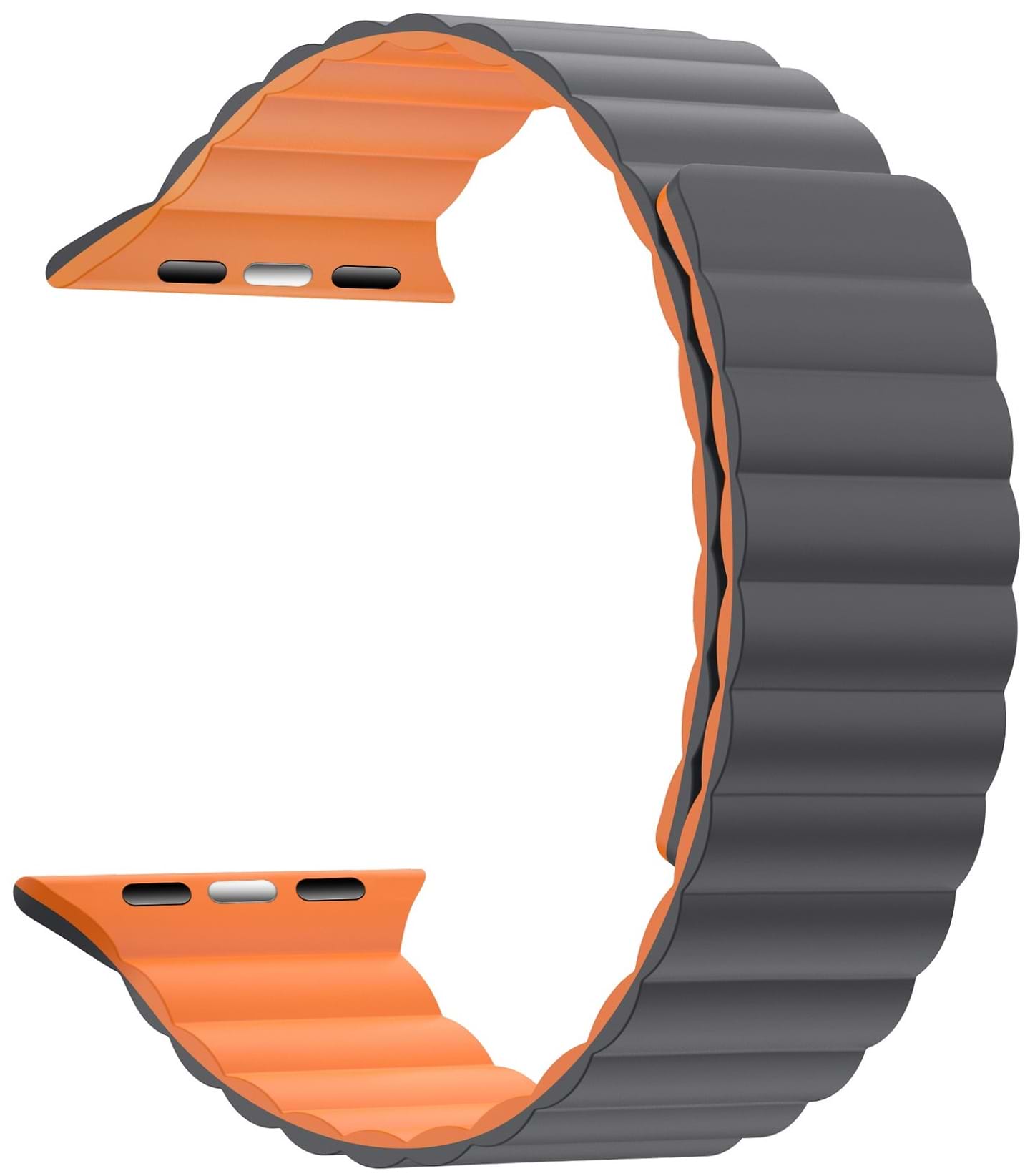 Ремешок для смарт-часов Armorstandart MagLink for Apple Watch 49/46/45/44/42 (Series 1-3) Grey Orange (ARM86935)