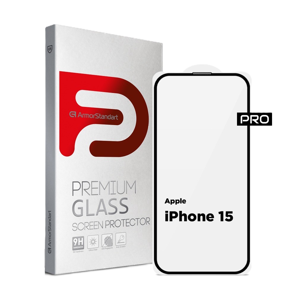Захисне скло для смартфону Armorstandart Pro for Apple iPhone 15 with mesh (ARM87023) - Фото 1