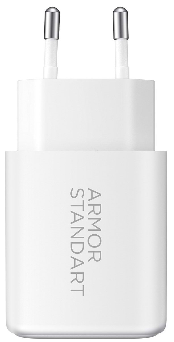 Сетевое зарядное устройство Armorstandart Poweraze 25W GaN Type-C + USB-A White (ARM87067)