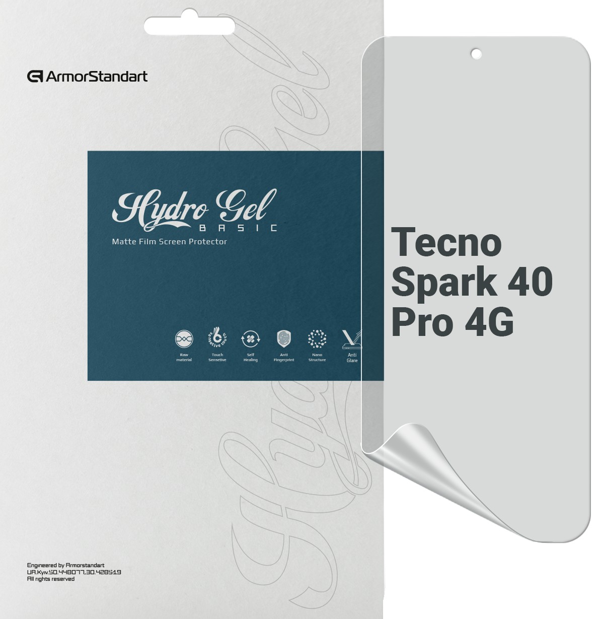 Защитная пленка для смартфона Armorstandart Matte for Tecno Spark 40 Pro 4G (ARM87513)
