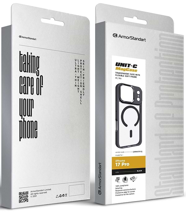 Фото - Чохол для смартфону Armorstandart Unit-C MagCase for Apple iPhone 17 Pro Black (ARM87910)