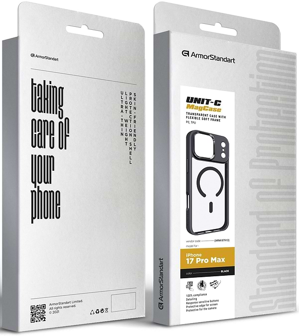 Фото - Чохол для смартфону Armorstandart Unit-C MagCase for Apple iPhone 17 Pro Max Black (ARM87913)