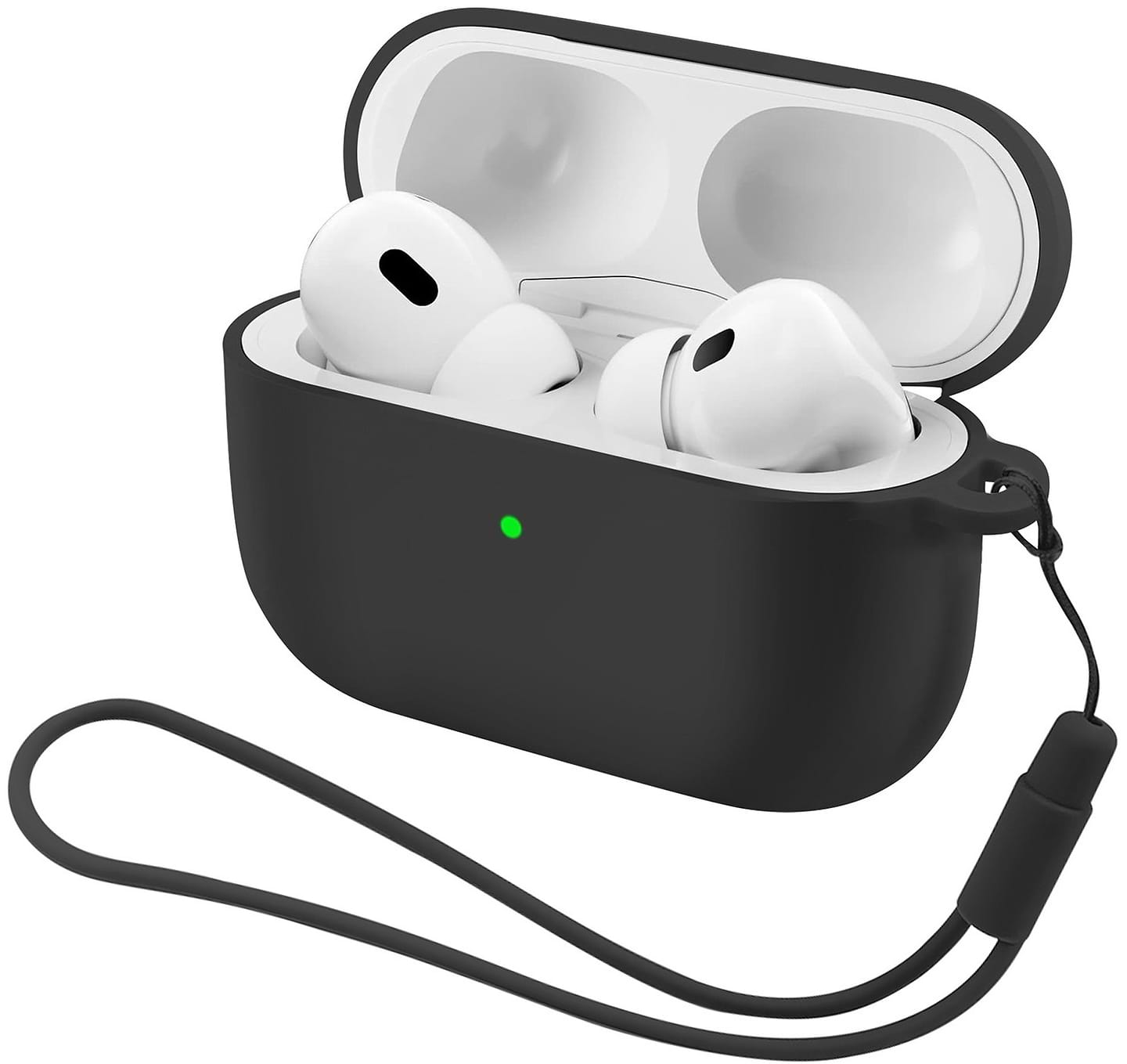 Чехол для наушников Armorstandart Silicone Case with straps for Apple Airpods Pro 3 Black (ARM88291)