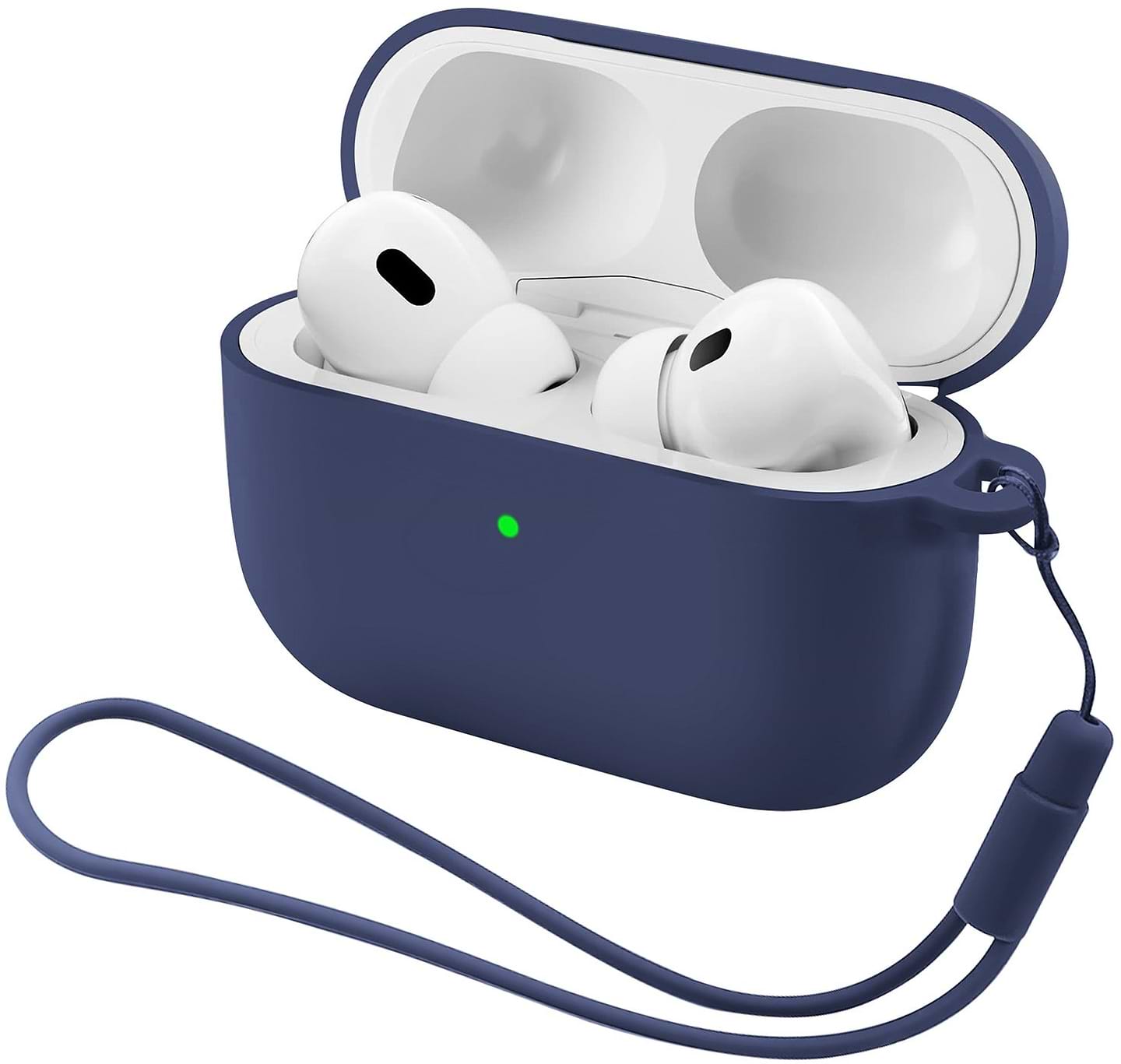 Чохол для навушників Armorstandart Silicone Case with straps for Apple Airpods Pro 3 Dark Blue (ARM88292) - Фото 1