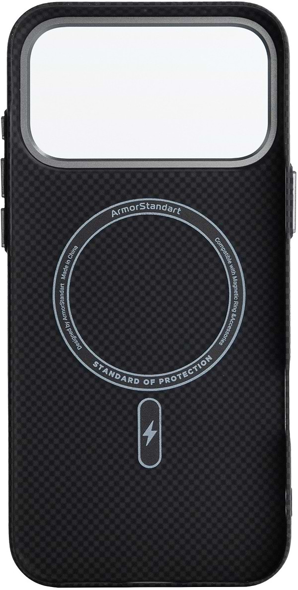 Фото - Уценка - Чехол для смартфона Armorstandart LikeCarbon2 MagCase for Apple iPhone 17 Pro Kevlar Black (ARM88378)