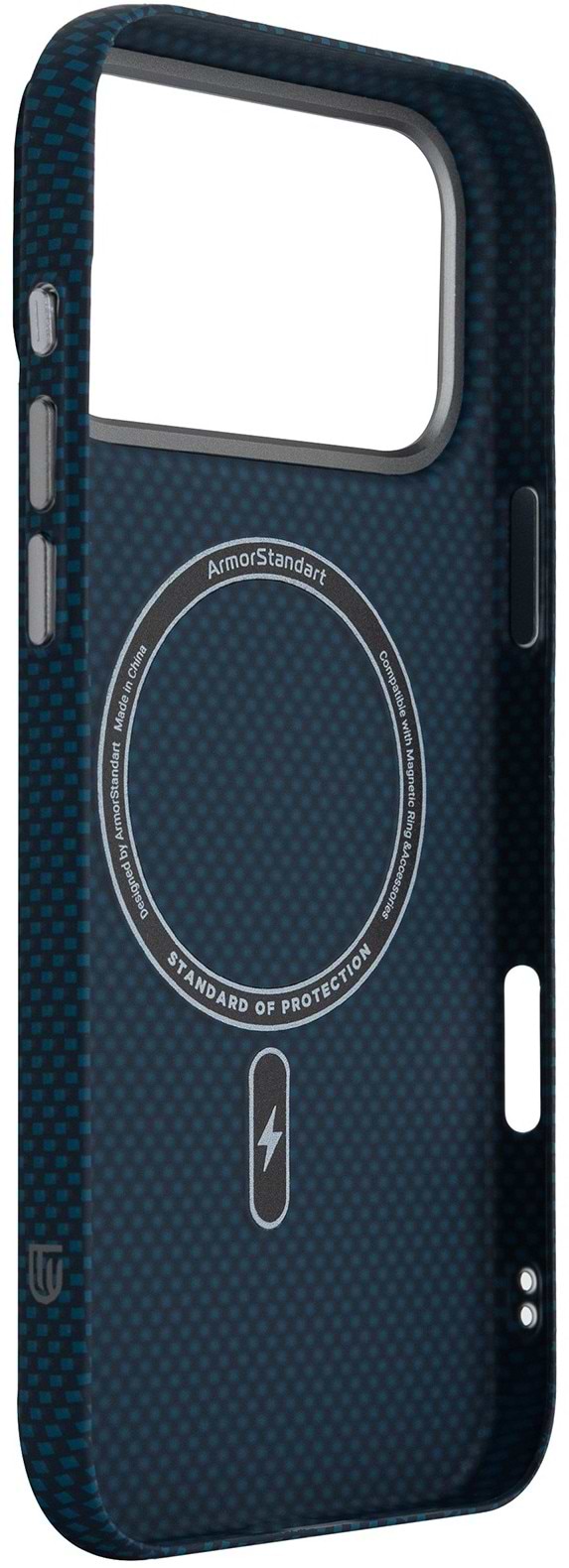 Фото - Чохол для смартфону Armorstandart LikeCarbon2 MagCase for Apple iPhone 17 Pro Max Kevlar Dark Blue (ARM88553)