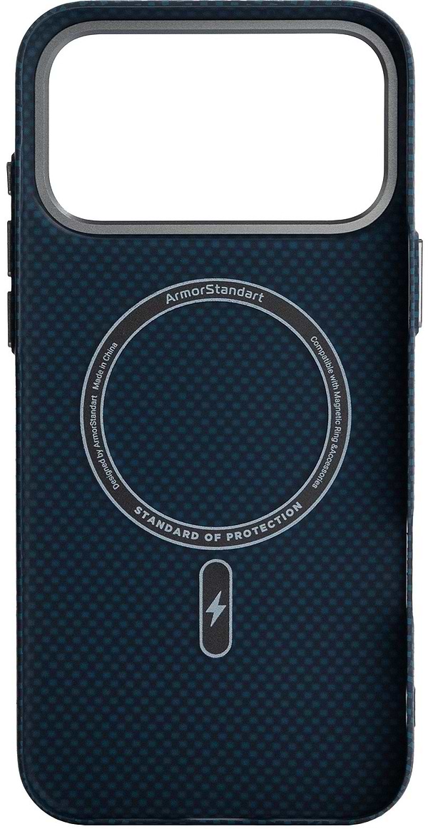 Фото - Чохол для смартфону Armorstandart LikeCarbon2 MagCase for Apple iPhone 17 Pro Max Kevlar Dark Blue (ARM88553)