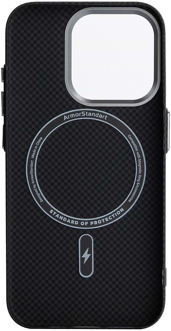 Фото - Чехол для смартфона Armorstandart LikeCarbon2 MagCase for Apple iPhone 15 Pro Kevlar Black (ARM88589)