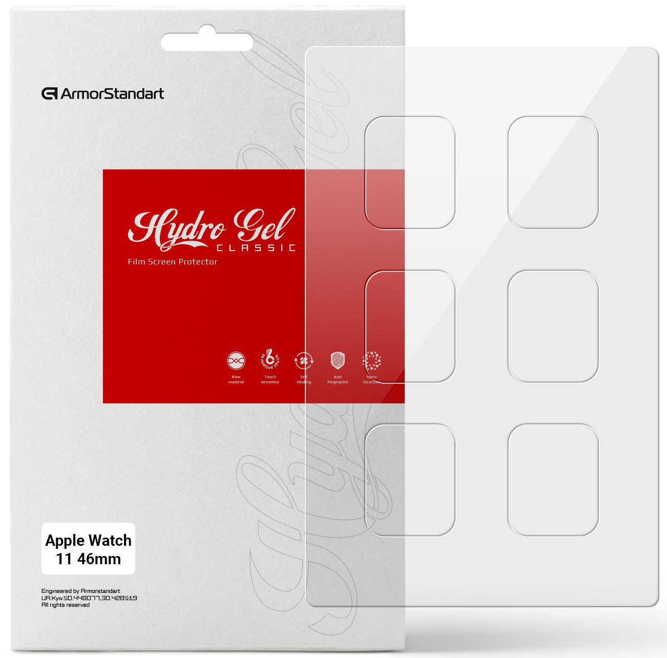 Защитная пленка для смарт-часов Armorstandart for Apple Watch 11 46mm 6 шт. (ARM88734) - Фото 1
