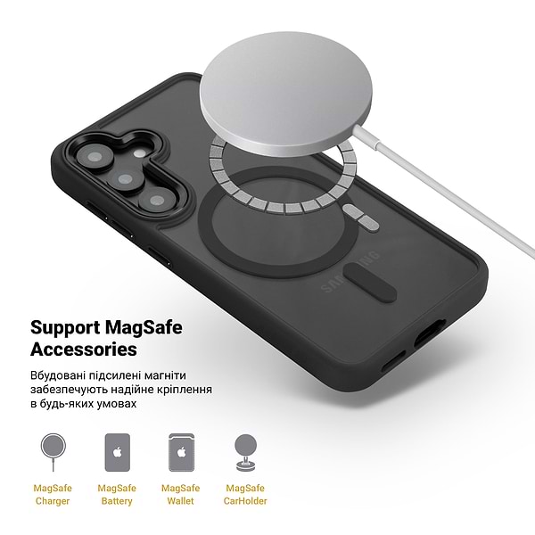 Фото - Чехол для смартфона Armorstandart Unit MagCase for Samsung S26 5G Black (ARM88800)