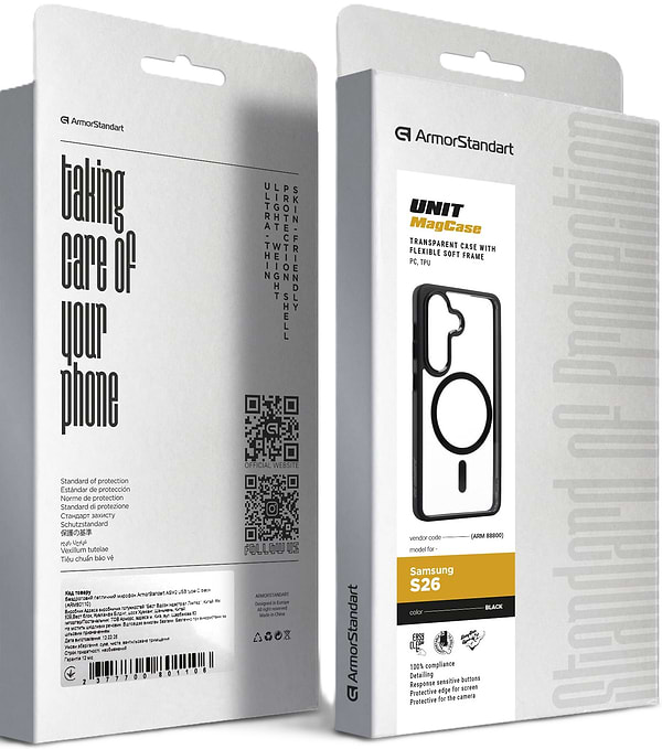 Фото - Чехол для смартфона Armorstandart Unit MagCase for Samsung S26 5G Black (ARM88800)