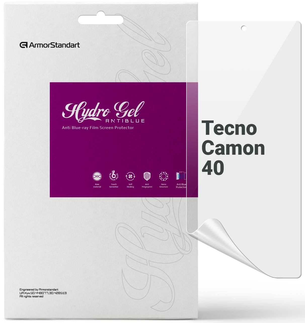 Захисна плівка для смартфону Armorstandart Anti-Blue for Tecno Camon 40 (CM5) (ARM88892)
